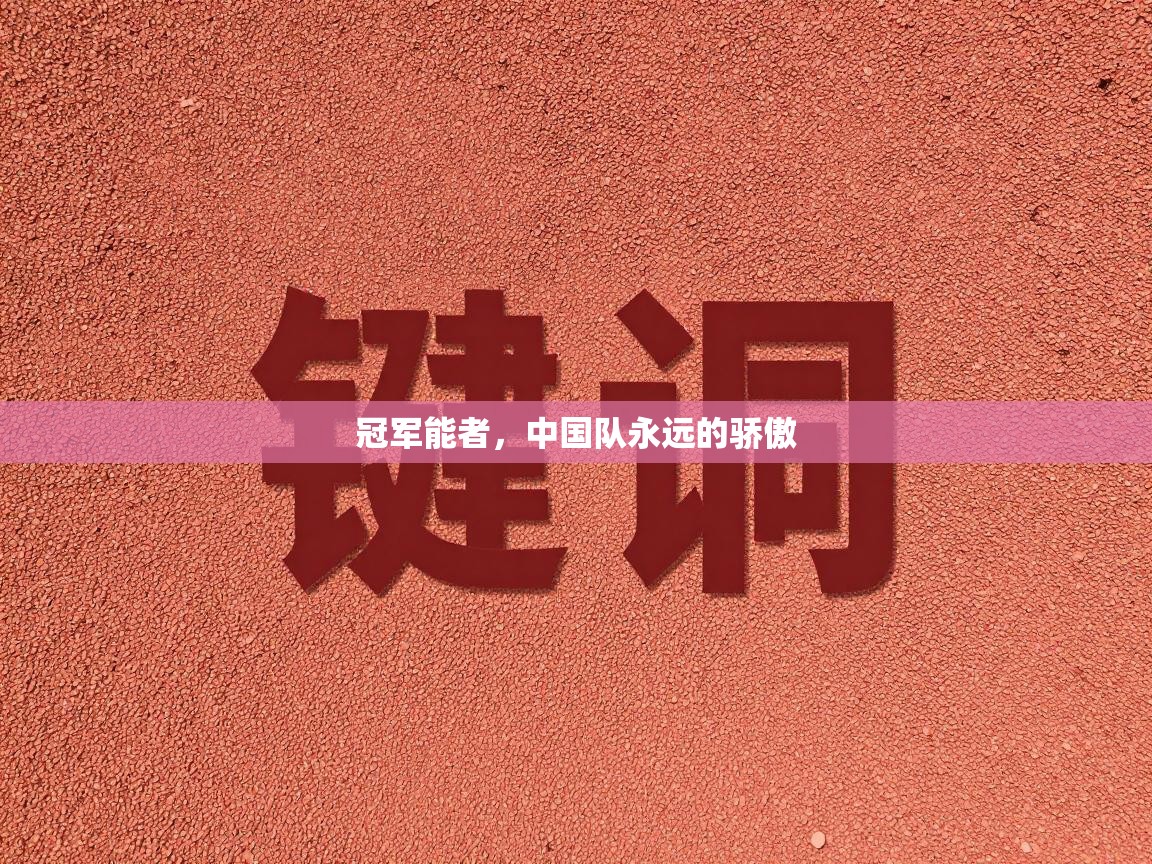 冠军能者，中国队永远的骄傲  第1张